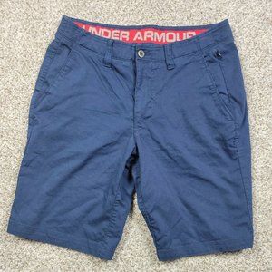 Under Armour Golf Shorts Mens 34 Blue Performance